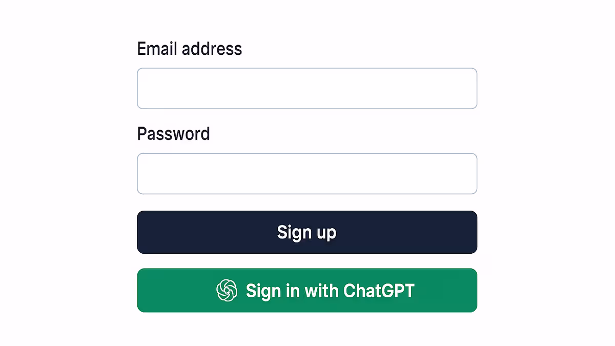 ChatGPTs Sign-in