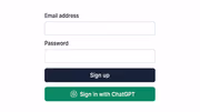 ChatGPTs Sign-in
