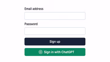 ChatGPTs Sign-in