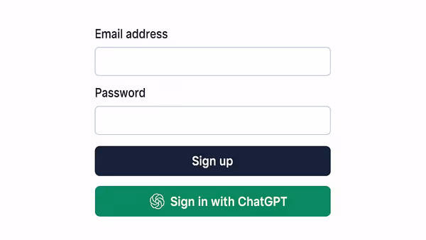 ChatGPTs Sign-in